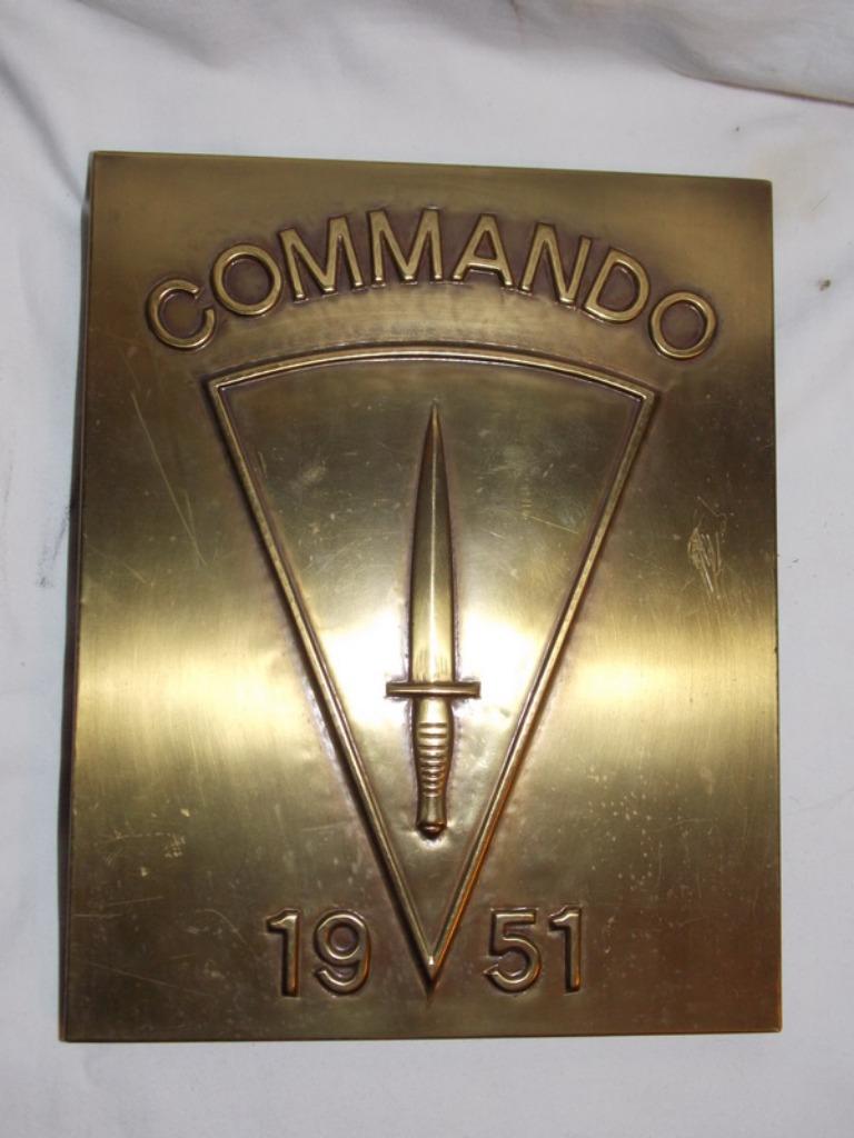 Plaque Commando Brevet A, Enlèvement ou Envoi, Armée de terre, Objet d'art