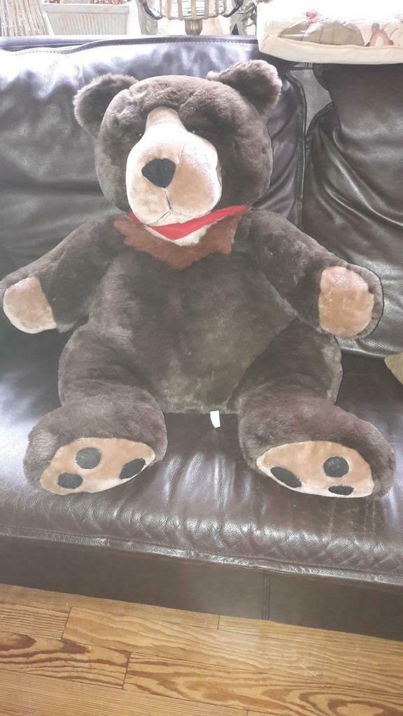 Marque LUXE🐻"STEIFF"(90cm) achetée à FAO Swartz NEW-YORK, Enlèvement ou Envoi, Comme neuf, Ours