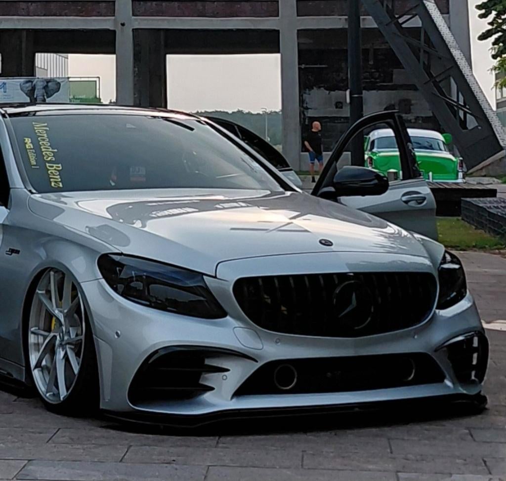 Mercedes C180 W205 AMG Line–Unieke Showcar–75.000 km, Achat, Entreprise, Jaune, Alcantara