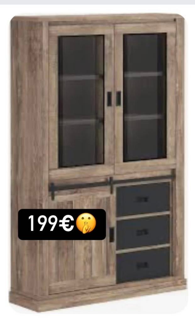 Expo deals vitrine kast 199€, Huis en Inrichting, Ophalen, Nieuw
