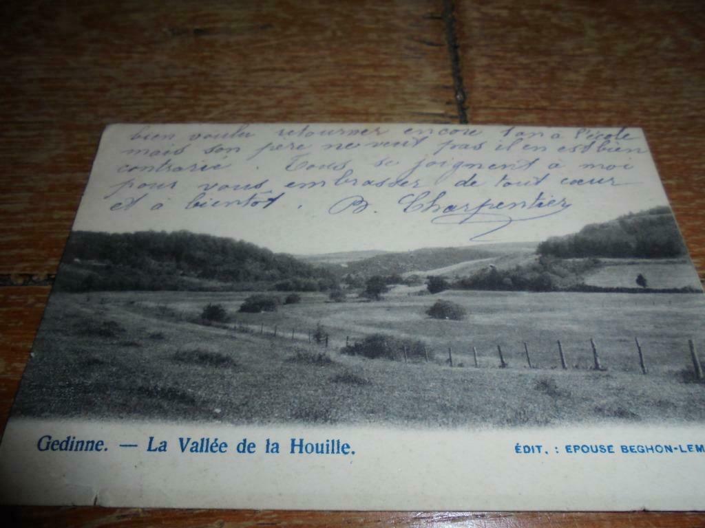 oude postkaart Gedinne, Collections, Cartes postales | Belgique, Enlèvement