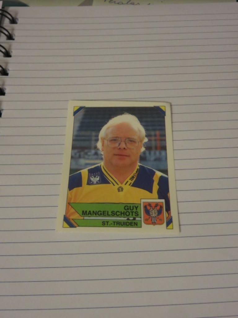 Voetbal: Sticker football 95 :  Guy Mangelschots - STVV, Enlèvement ou Envoi, Neuf, Autocollant