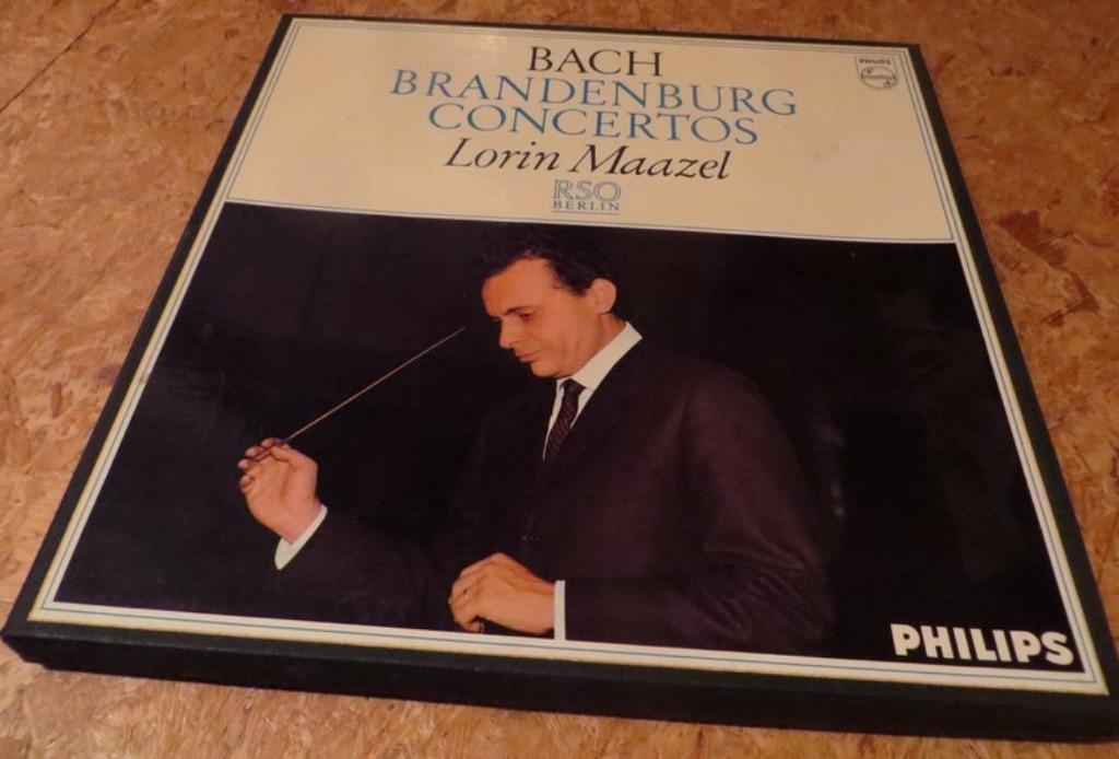 Bach, Lorin Maazel ‎– Brandenburg Concertos 1966 - BOX 2 LP, Orchestre ou Ballet, 12 pouces, Utilisé, Classicisme