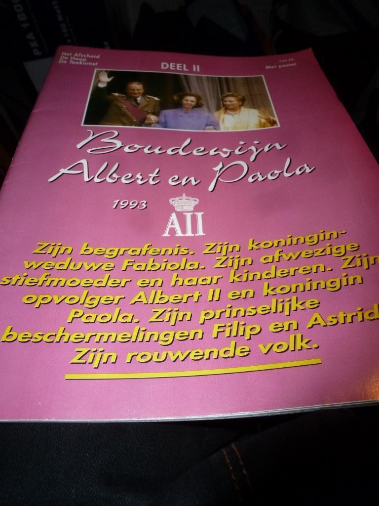 magazine Boudewijn -Albert en Paola 1993...., Ophalen of Verzenden, Zo goed als nieuw, Tijdschrift of Boek
