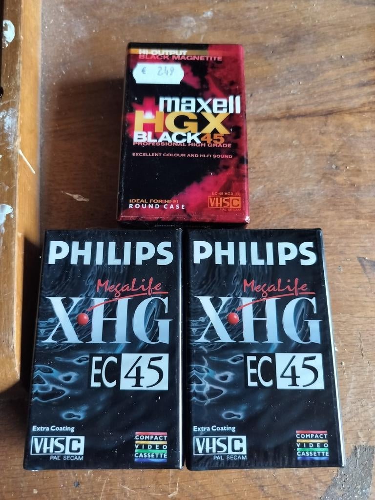 3 cassettes VHS EC45 pour revendeurs, Enlèvement ou Envoi, Neuf