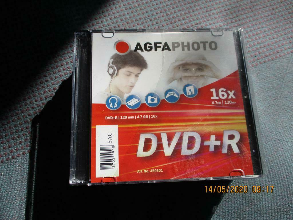 10 DVDs VIERGES AGFA., Enlèvement ou Envoi