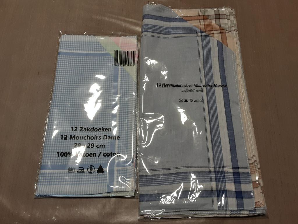 Heren en dameszakdoeken en keukenhanddoeken., Ophalen of Verzenden, Nieuw