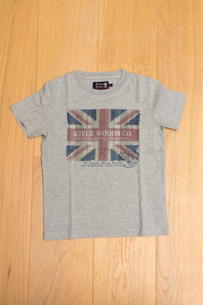 Grijze T-shirt River Woods, maat 8 jaar, Kinderen en Baby's, Kinderkleding | Maat 128, Gebruikt, River Woods, Ophalen of Verzenden