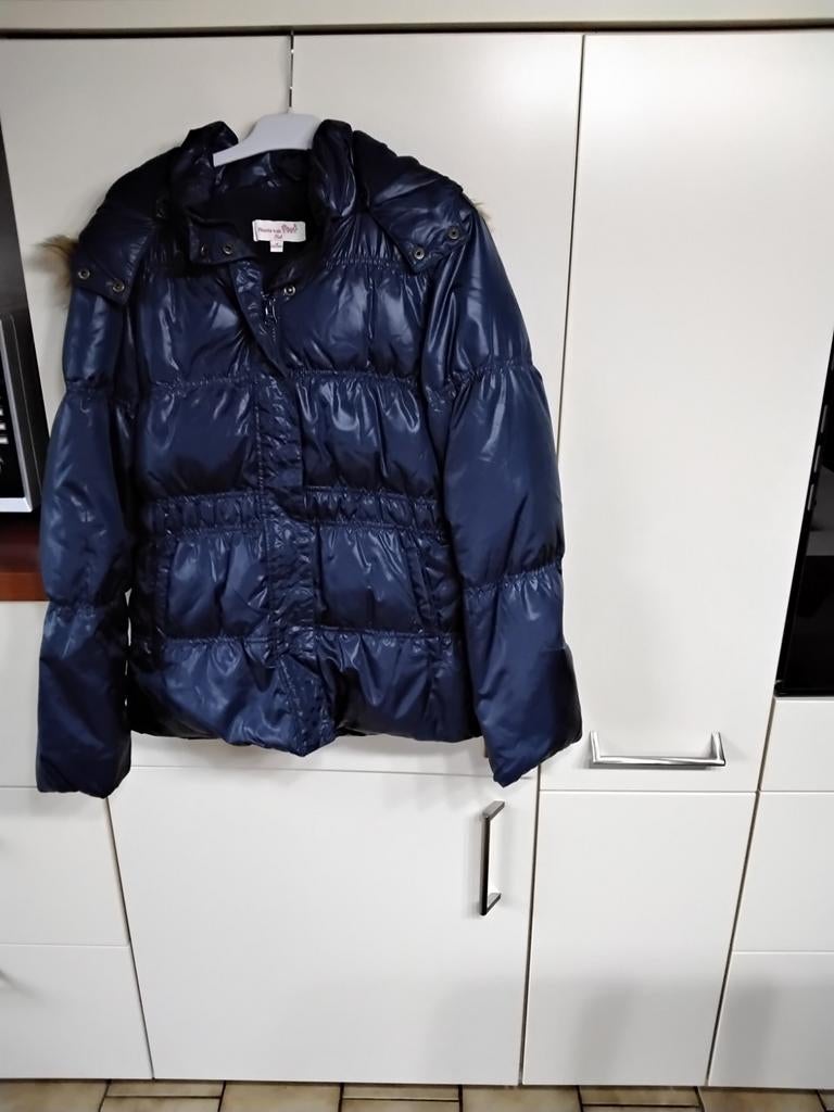 A vendre veste bleu avec capuche taille 140/ 146, Kleding | Dames, Ophalen, Gedragen, Blauw