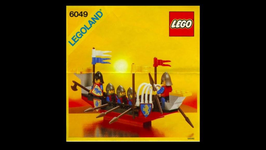 LEGO Castle Kasteel Lion Knights 6049 Viking Voyager, Ophalen of Verzenden, Zo goed als nieuw, Complete set, Lego