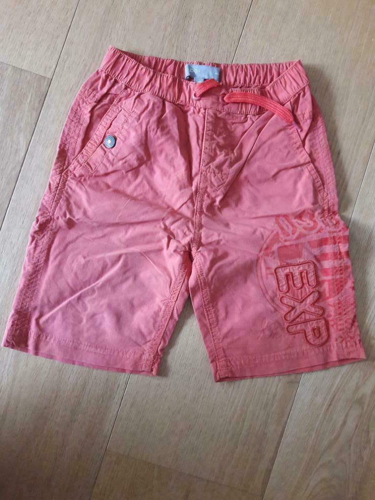 broek, kort, rood, maat 104, Broek, Gebruikt, Jongen of Meisje, JBC