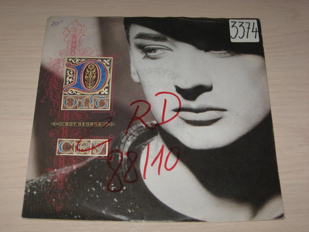 disque vinyl 45 tours boy george don't cry, Enlèvement ou Envoi, Comme neuf
