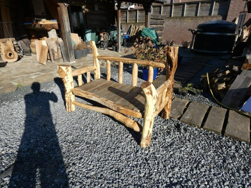 boomstam bank loungebank acacia boomstam, Tuin en Terras, Ophalen, Nieuw