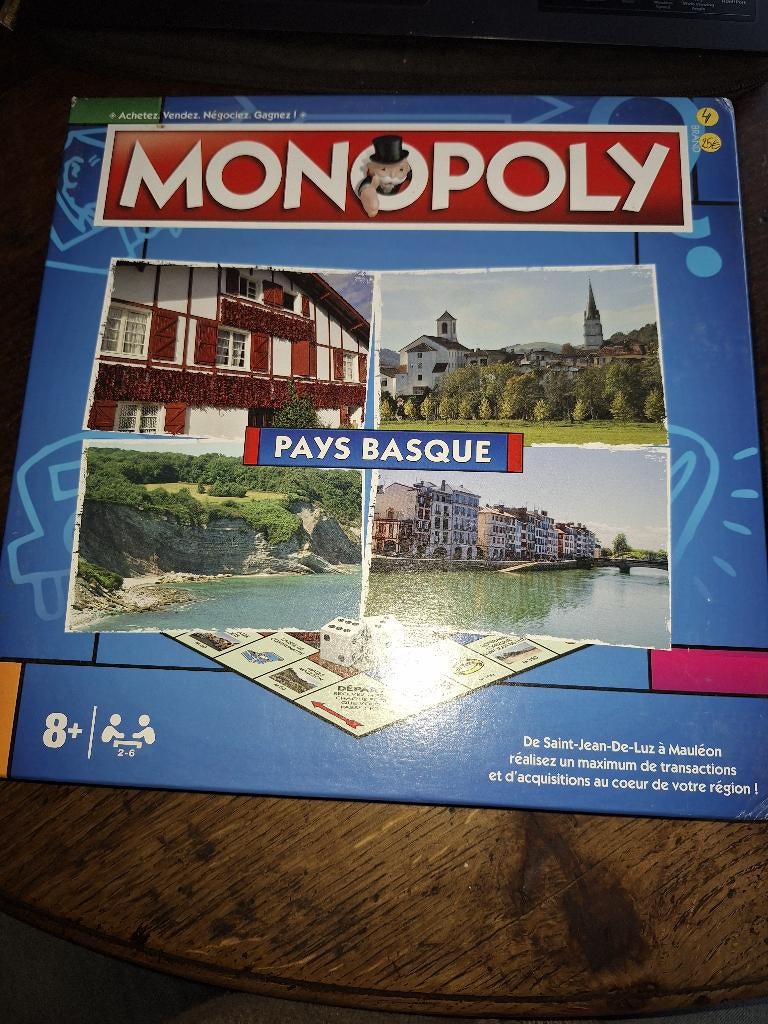 MONOPOLY PAYS BASQUE 2020, Cinq joueurs ou plus, Enlèvement ou Envoi, Utilisé, Hasbro