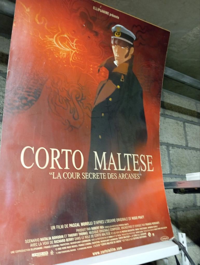 Affiche cartonnée Corto Maltese, Collections, Enlèvement, Utilisé