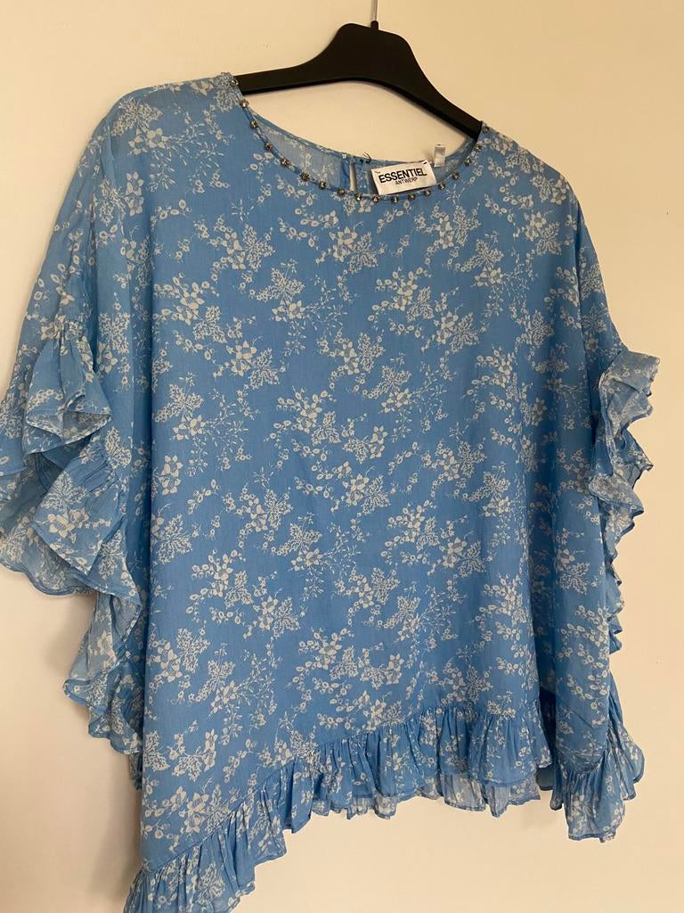 Blouse Essentiel Antwerp, Ophalen, Zo goed als nieuw, Maat 38/40 (M), Blauw