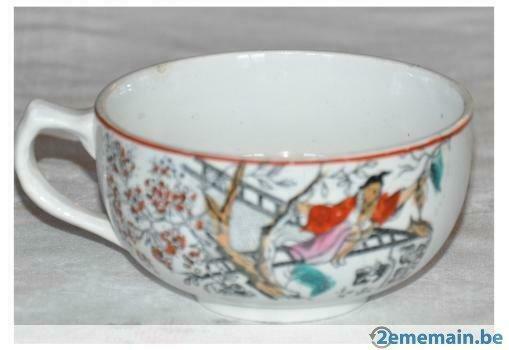 tasse à chocolat AMC wasmuel decor japonisant, Antiek en Kunst