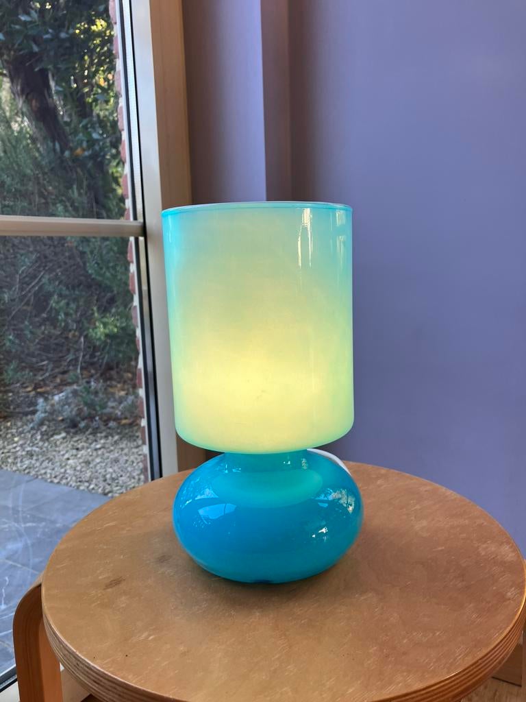 Vintage IKEA Lykta lamp (blauw), Ophalen, Zo goed als nieuw