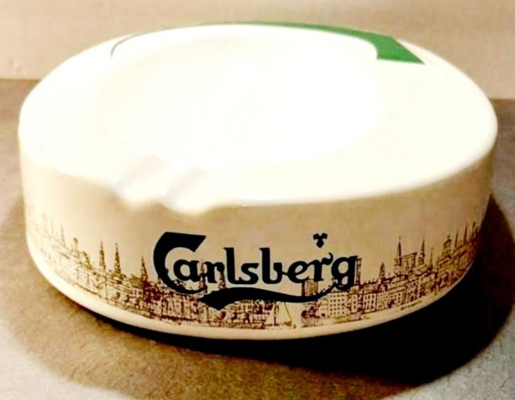 Carlsberg/ asbak/keramiek/30 x 20 cm, Ophalen of Verzenden, Zo goed als nieuw, Overige typen, Overige merken