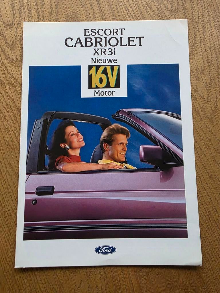 Brochure Ford Escort Cabriolet XR3i, Verzenden