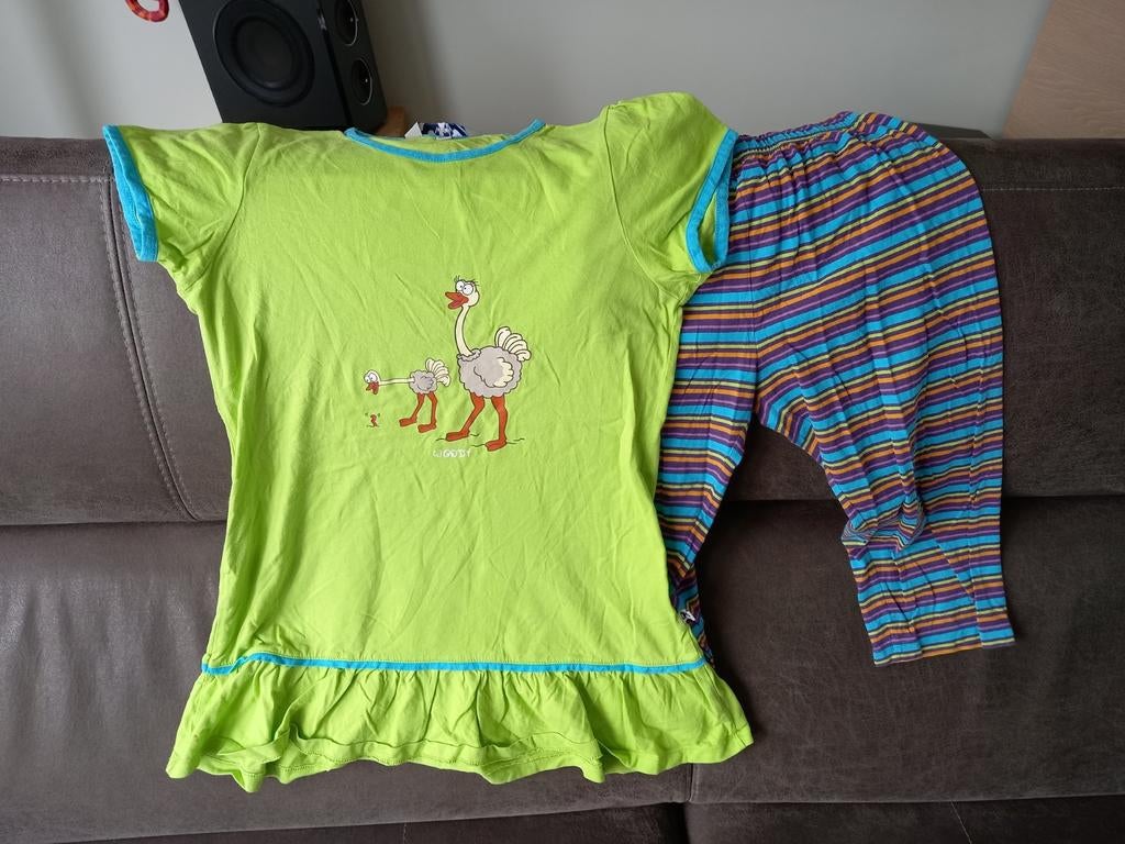 Pyjama Woody, 10 jaar, struisvogel, Ophalen, Zo goed als nieuw