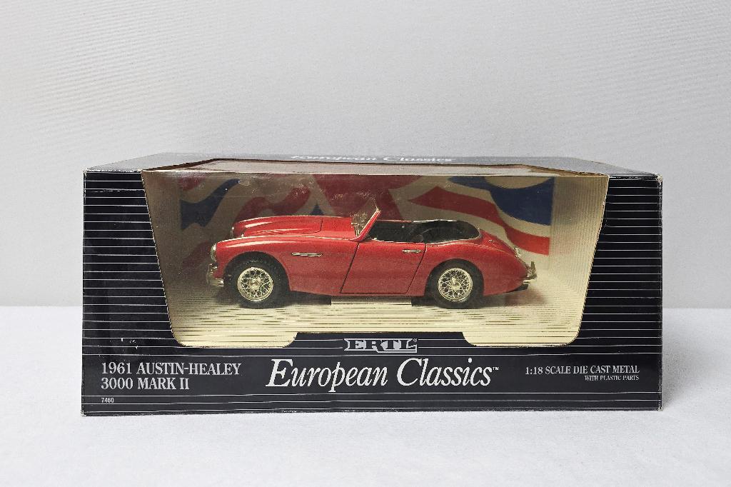 European Classics - Austin-Healy 3000 MarkII - 1/18 - 1961, Ophalen of Verzenden, Zo goed als nieuw, Auto, Overige merken