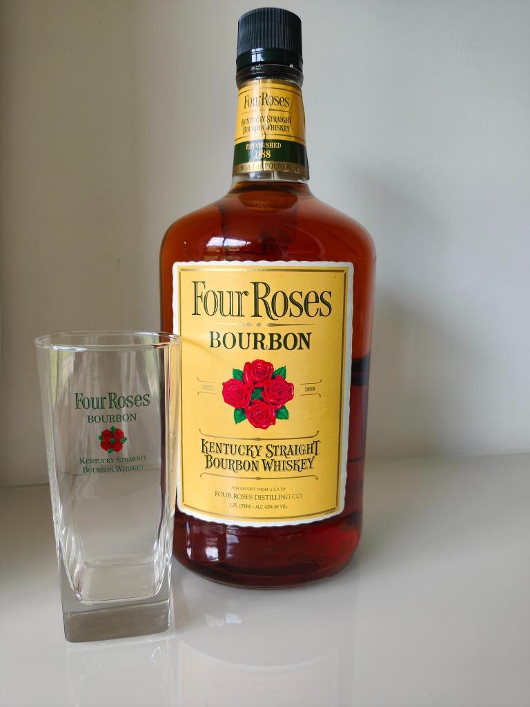 Four Roses 1,75 L fles, jaren 1980, uniek, Limited Edition, Overige typen, Nieuw, Ophalen of Verzenden, Noord-Amerika