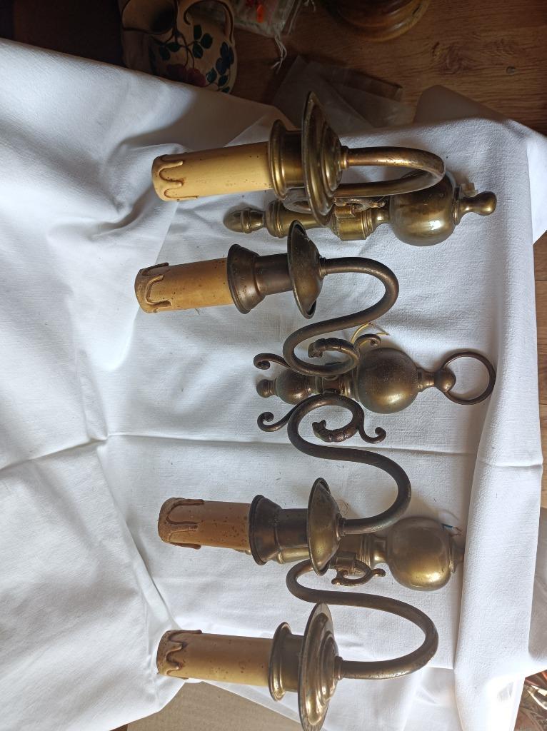 Lot de 3 appliques, Enlèvement, Comme neuf, Métal