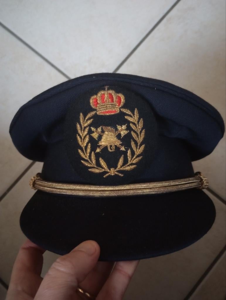 Kepi, kapitein van de Belgische brandweerman, Verzamelen, Ophalen of Verzenden