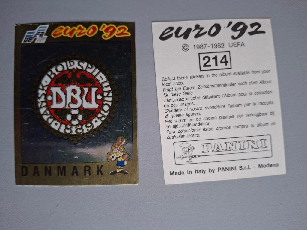 Panini Euro 92, Enlèvement ou Envoi, Neuf, Autocollant