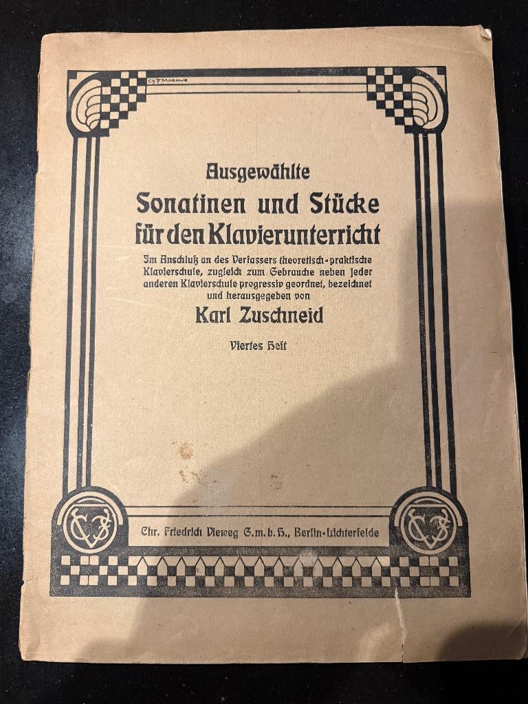 Piano Sonatinen und Stücke für den Klavierunterricht 1930, Musique & Instruments, Partitions, Enlèvement ou Envoi, Artiste ou Compositeur