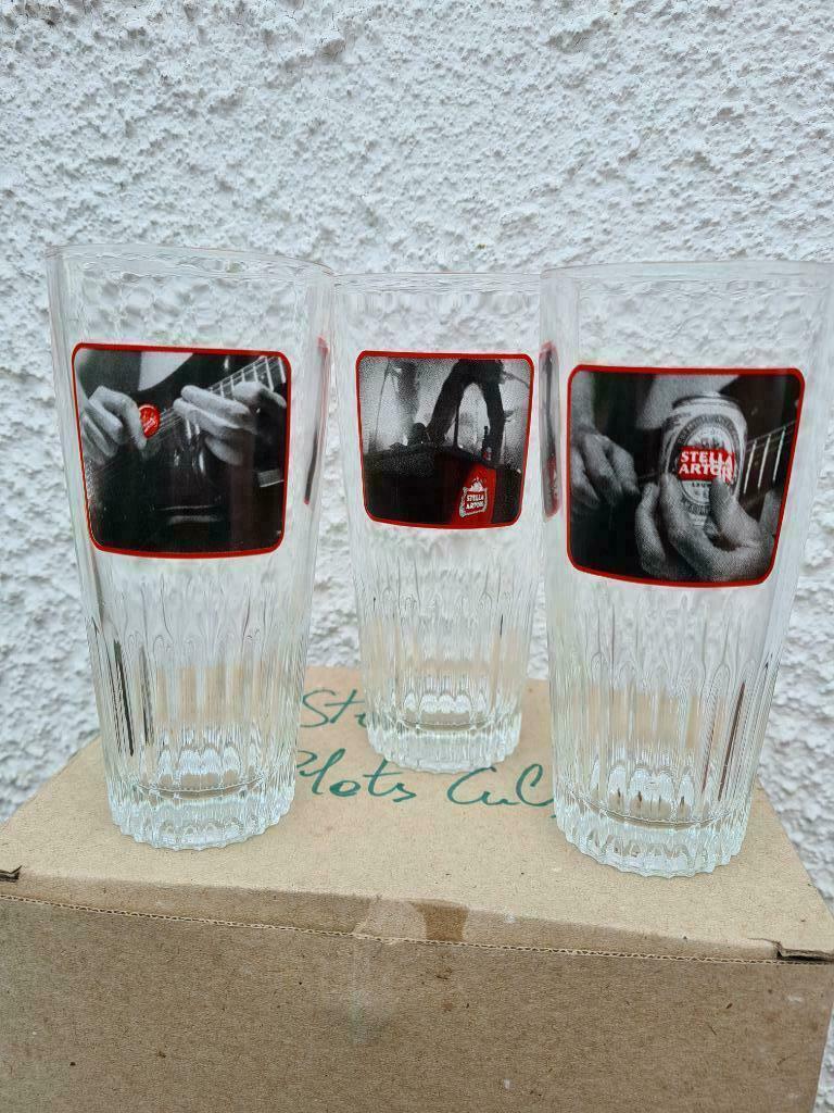 Lot de 3 verres Stella Artois "Concert", Collections, Enlèvement, Comme neuf, Verre à bière