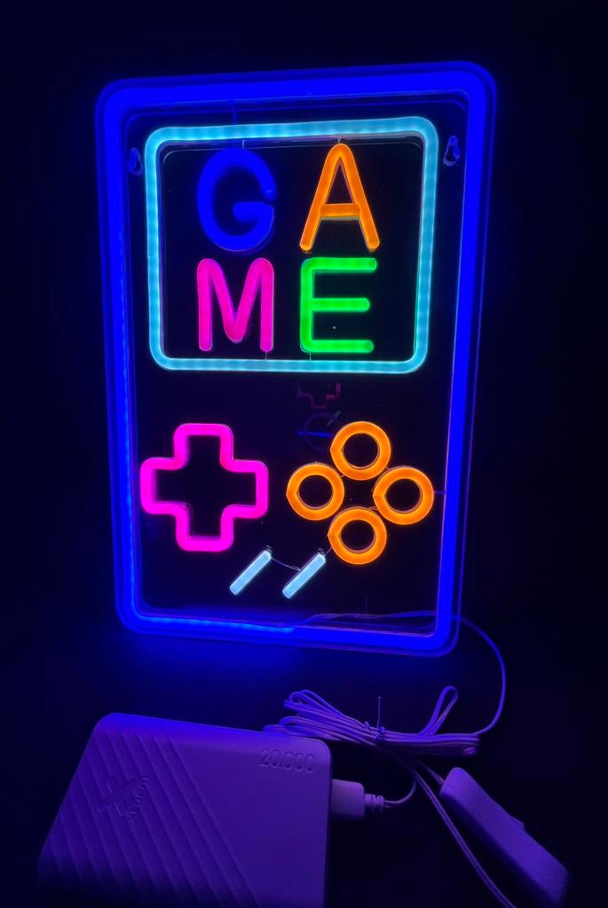 Neon Light GAME, Verzamelen, Ophalen of Verzenden, Nieuw, Lichtbak of (neon) lamp