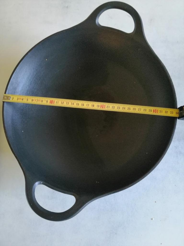 wok in gietijzer Cuisinox alle warmtebronnen, Ophalen of Verzenden, Gebruikt, Gietijzer, Wok