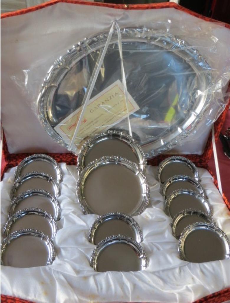 vintage inox onderzetters - artinox - jaren 70 - retro, Huis en Inrichting, Woonaccessoires | Onderzetters, Ophalen of Verzenden