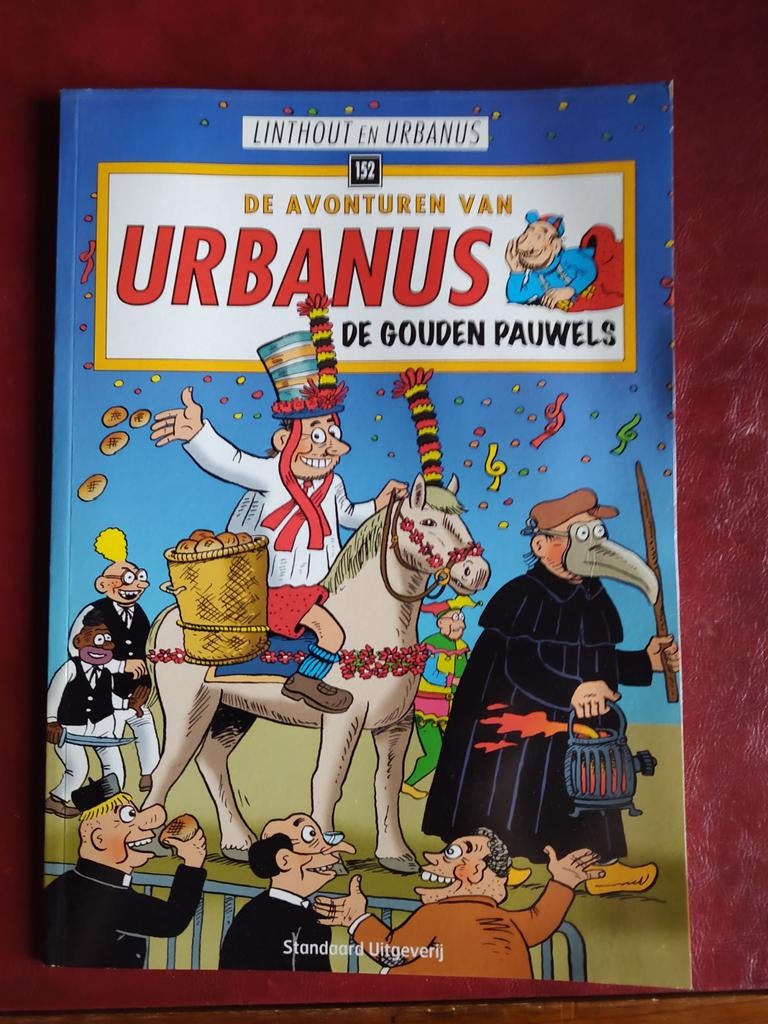 Urbanus ,De gouden Pauwels., Boeken, Eén stripboek, Ophalen, Gelezen, Linthout en Urbanus