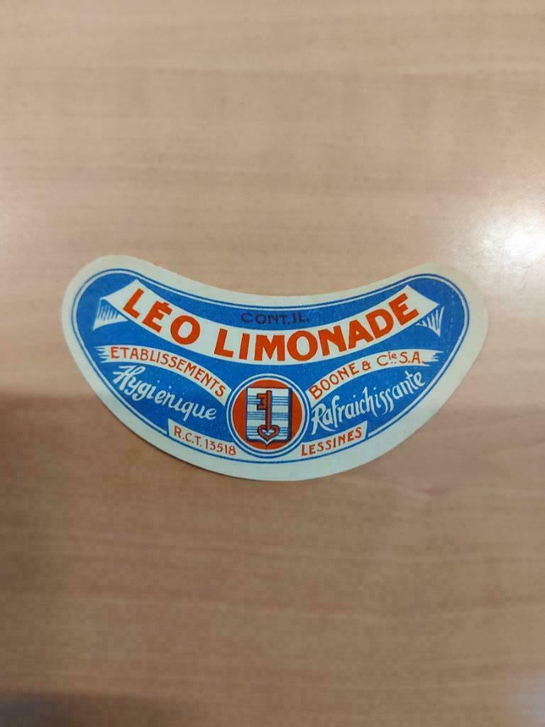 Etiket Leo Limonade Boone Lessines, Verzamelen, Ophalen of Verzenden, Gebruikt