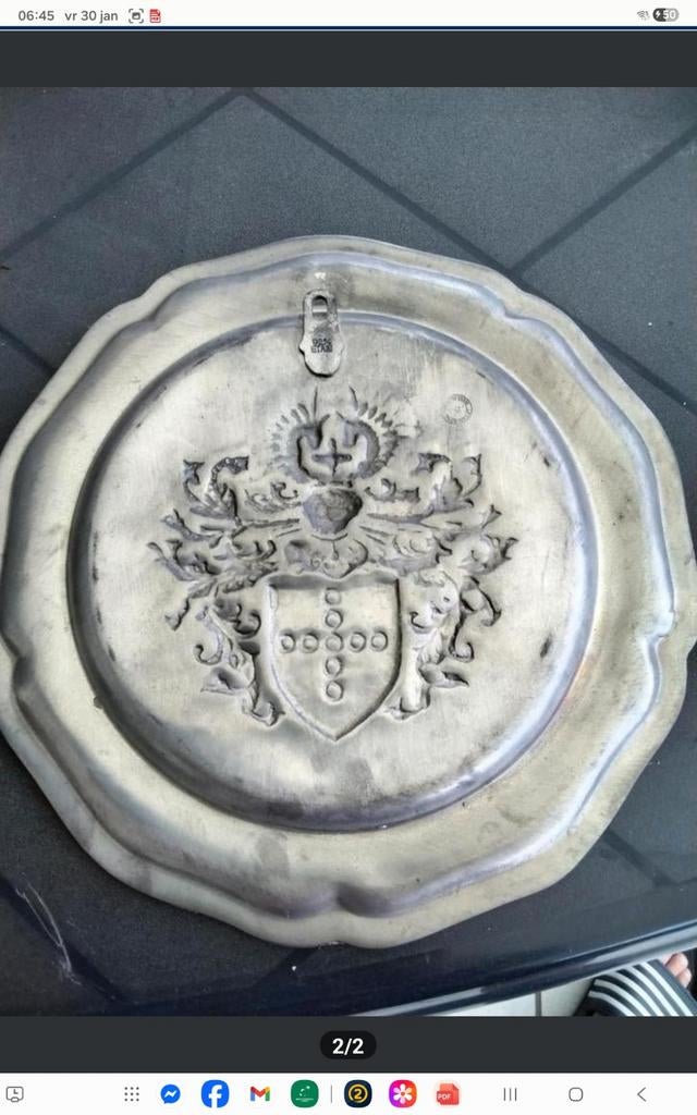 Tinnen schaal, Ophalen of Verzenden