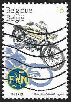 1 Postzegel België 1995 Oude moto's, Oblitéré, Enlèvement ou Envoi, Affranchi, Timbre-poste
