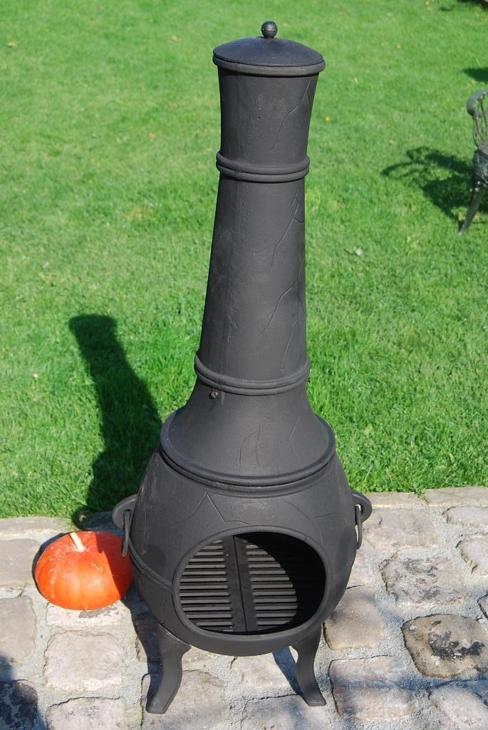 Vuurpot, open haard, gietijzeren barbecue (hoogte 1.15m), Tuin en Terras, Ophalen, Nieuw