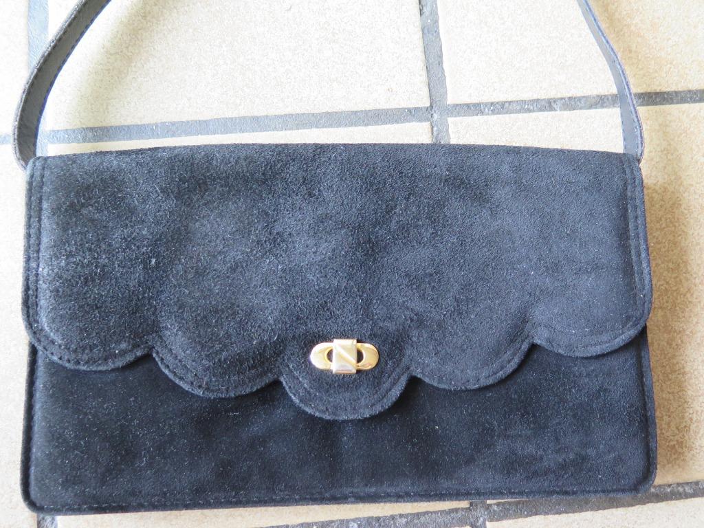 sac à main en cuir noir, Enlèvement, Utilisé, Noir, Sac à main