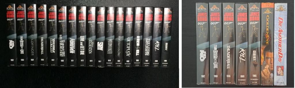 Lot VHS filmreeksen (apart verkrijgbaar), Enlèvement ou Envoi, Comme neuf