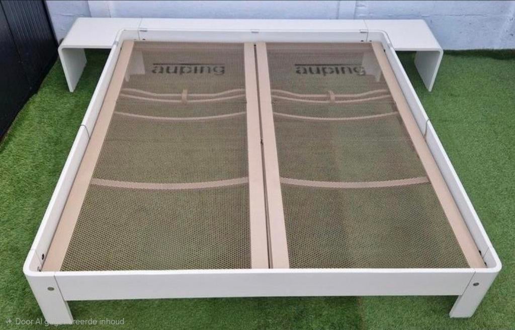 Lit Auping Auronde 180x200 cm avec dossier et tables, Enlèvement ou Envoi