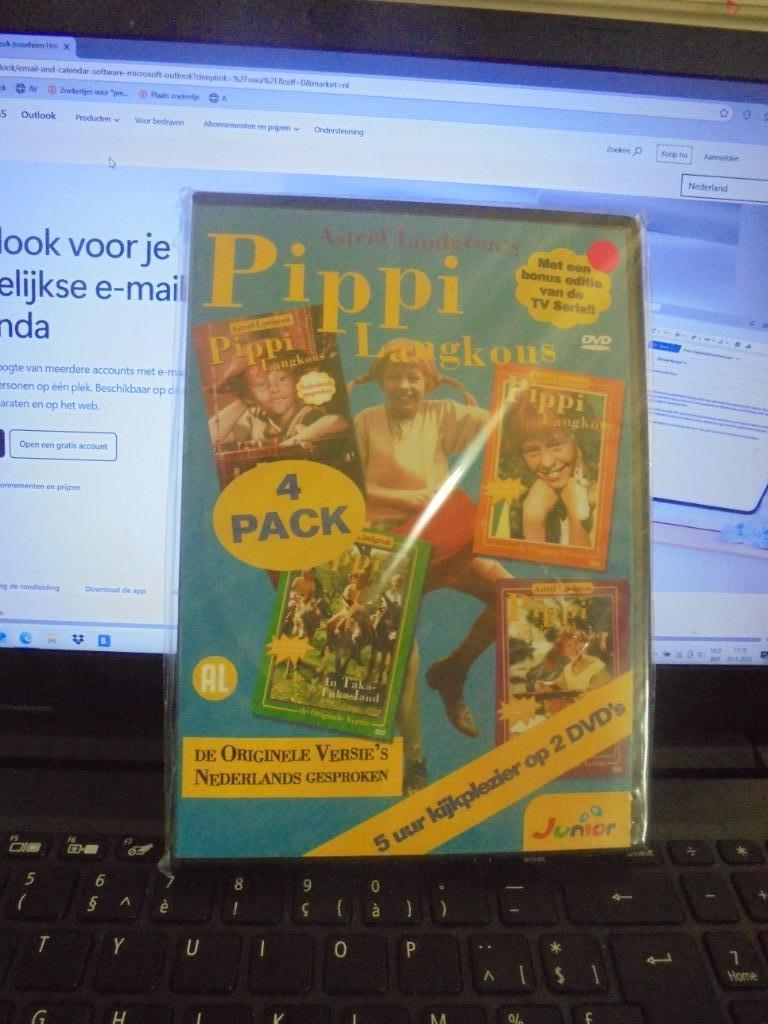 Pippi Langkous, Cd's en Dvd's, Dvd's | Kinderen en Jeugd, Ophalen of Verzenden, Zo goed als nieuw