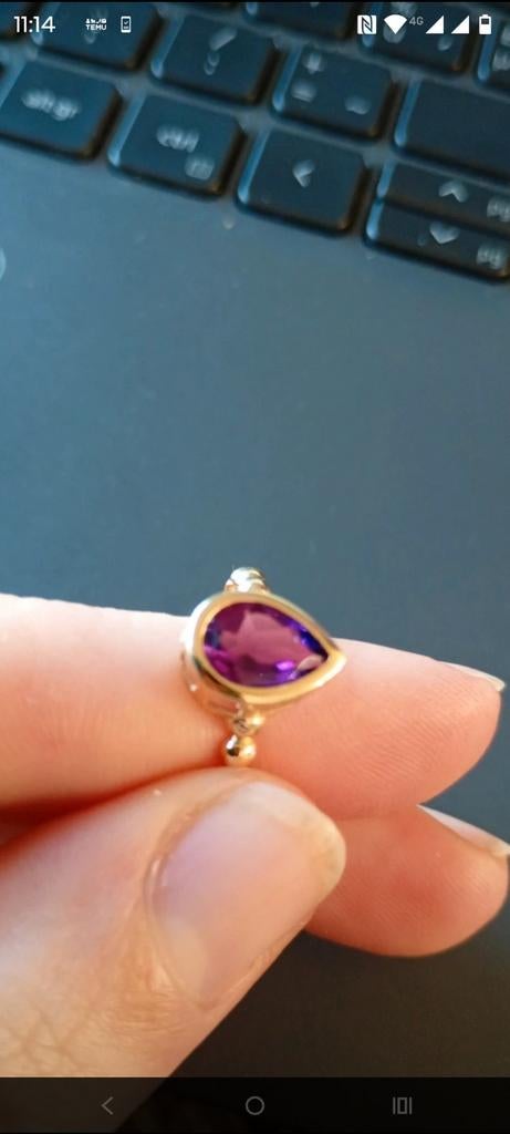 14K ring, Ophalen of Verzenden