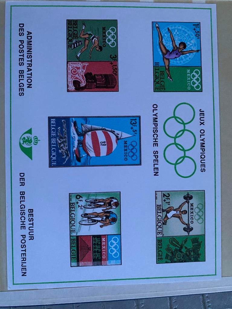 Postzegels olympische spelen Mexico, Postzegels en Munten, Ophalen