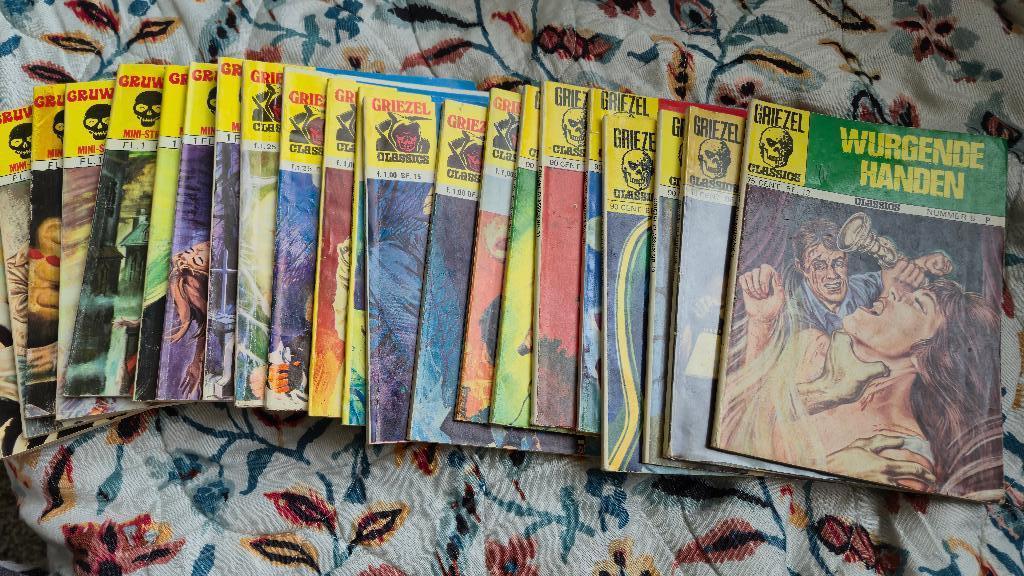 Strips: Griezel Classics / Gruwel Mini Strip (1974-1976), Boeken, Meerdere stripboeken, Ophalen of Verzenden, Gelezen
