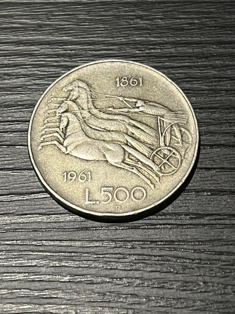 Zilveren Italiaanse 500 lire Caravelle, Postzegels en Munten, Zilver, Italië, Losse munt, Overige waardes