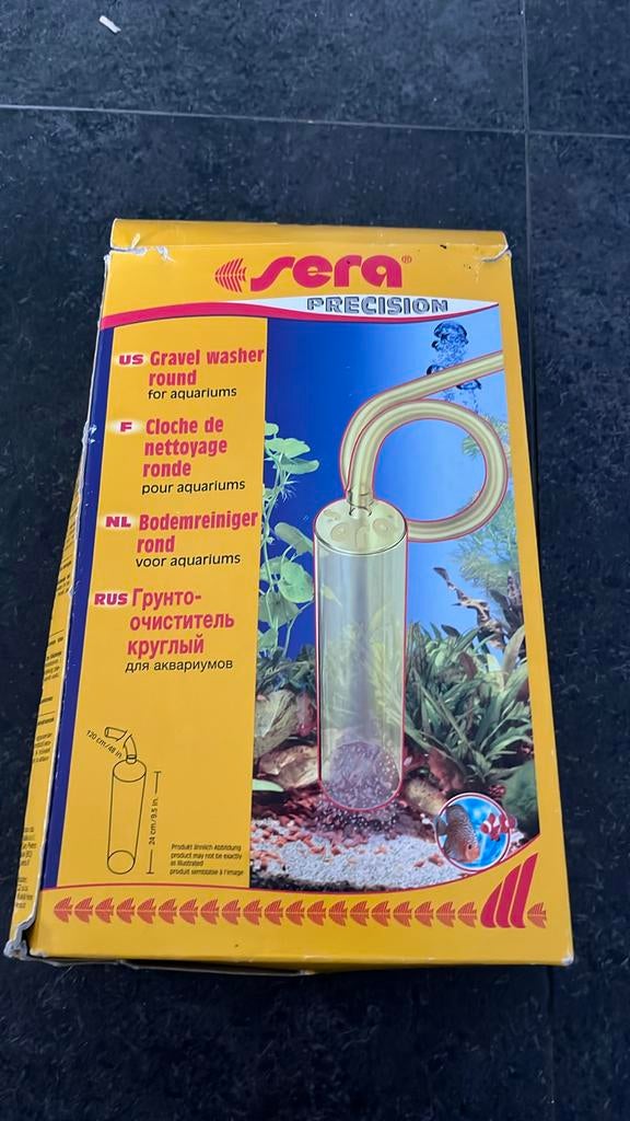 Sera cloche de nettoyage aquarium ronde, Ophalen of Verzenden, Gebruikt