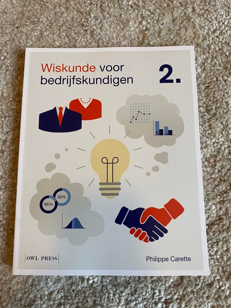 Wiskunde voor bedrijfskundigen 2, Enlèvement ou Envoi, Neuf